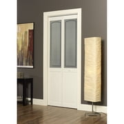 American Wood Litho Glass Bifold Door, 32-in. x 80-in., Unfinished Pine