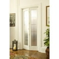 thumbnail image 1 of AWC Model 373 Mission Wood Frame With Glass Bifold Door 36"wide x 80"high Unfinished Pine, 1 of 3