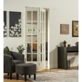 thumbnail image 1 of AWC Traditional Unfinished Pine Divided Glass Bifold Door, Fits 36" W x 80" H, 1 of 8