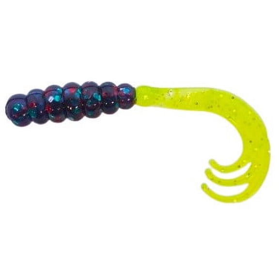 AWD Baits 2in WOW Grub - WG50 Junebug Red 20pk