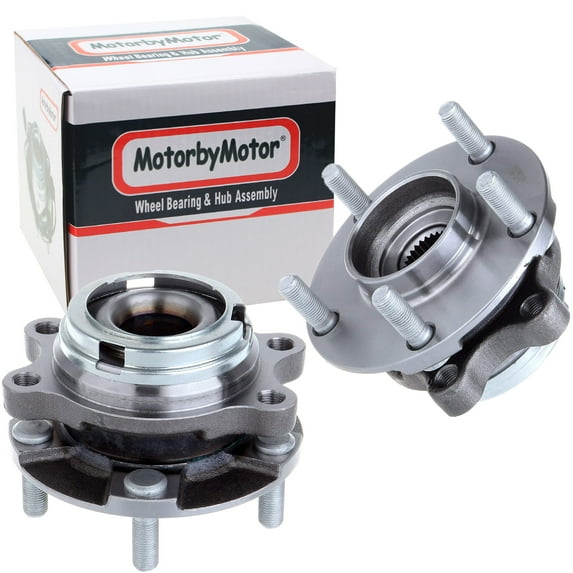 (AWD) Front Wheel Hub and Bearing Assembly Fit Infiniti EX35 EX37 FX35 FX37 FX45 FX50 G25 G35 G37 M35 M37 M45 M56 Q40 Q50 Q60 Q70 Q70L QX50 QX70 Hub Bearing (2 Pack) w/5 Lugs-HA590125