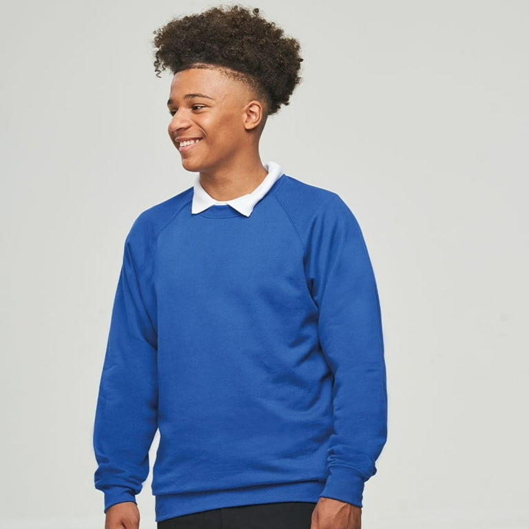 AWDis Academy Boys Girls Crew Neck Raglan School Sweatshirt Walmart