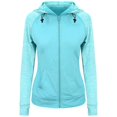 thumbnail image 1 of AWDis Cool Womens Zoodie Contrast Full Zip Hoodie, 1 of 2