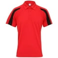 thumbnail image 1 of AWDis Just Cool Mens Short Sleeve Contrast Panel Polo Shirt, 1 of 4