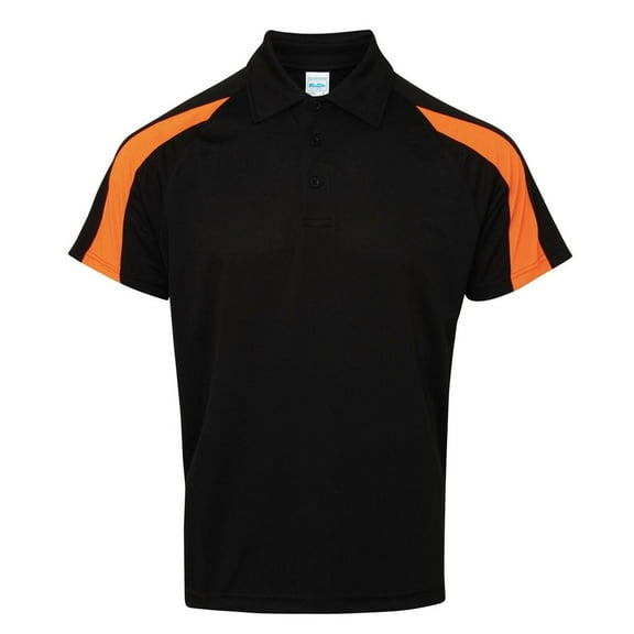 AWDis Just Cool Mens Short Sleeve Contrast Panel Polo Shirt