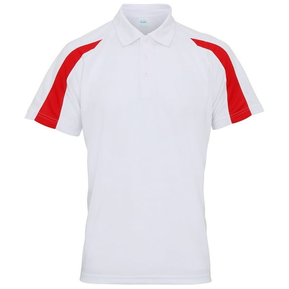 AWDis Just Cool Mens Short Sleeve Contrast Panel Polo Shirt
