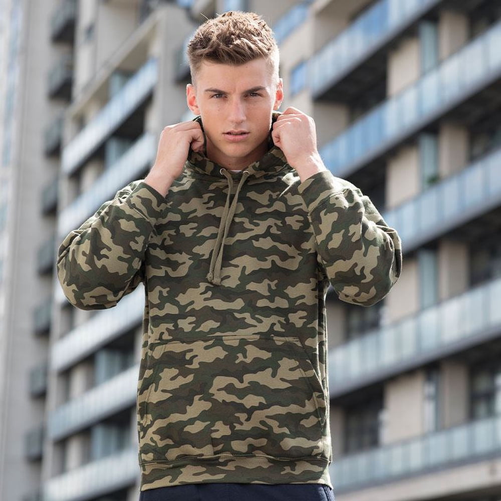 Unisex Camo Fleece Full Zip Hoody