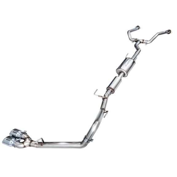 AWE 0FG Exhaust for 3rd Gen Toyota Tundra - Dual Chrome Silver Tips