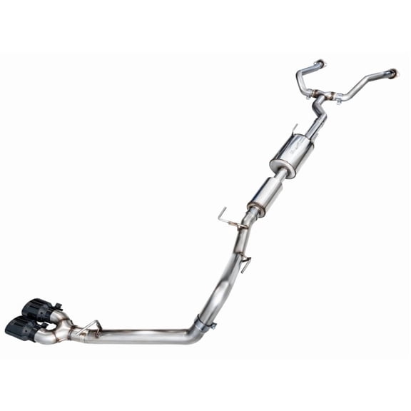 AWE 0FG Exhaust for 3rd Gen Toyota Tundra - Dual Diamond Black Tips