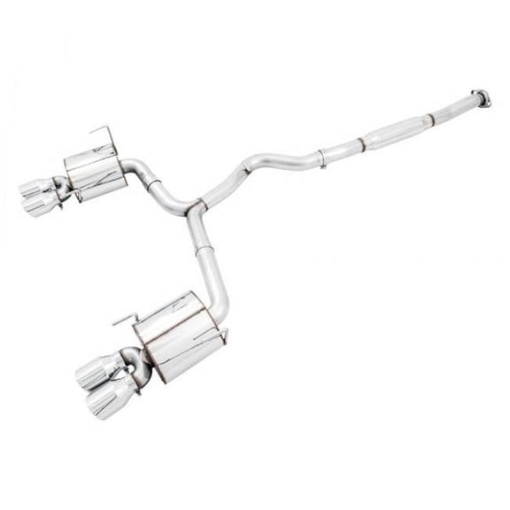 AWE Tuning Subaru STI VA / WRX GV Sedan Touring Edition Exhaust with Chrome Silver Tips (102mm) - Part #3015-42104