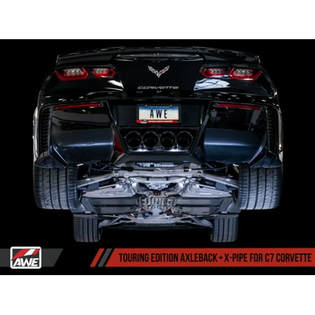 C7 Corvette Exhaust Quad Black Tips