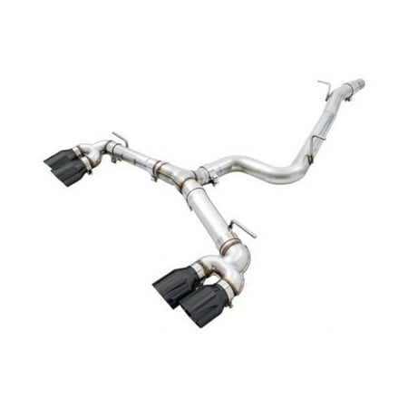 AWE Tuning 15-17 Volkswagen Golf R MK7 Track Edition Exhaust with Diamond Black Tips (102mm) | Performance, Raw Sound