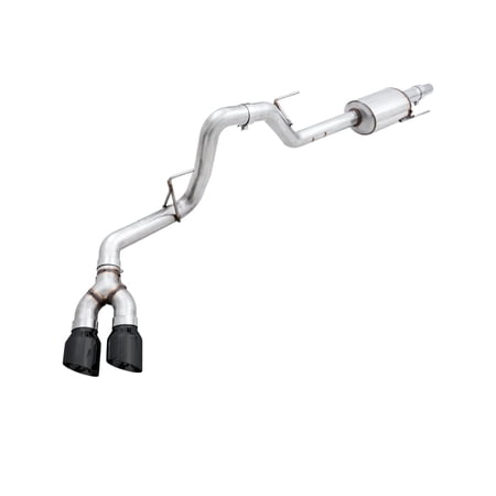 AWE 0FG Single Exit Exhaust for '15-'20 F-150 - 4.5" Diamond Black Tips