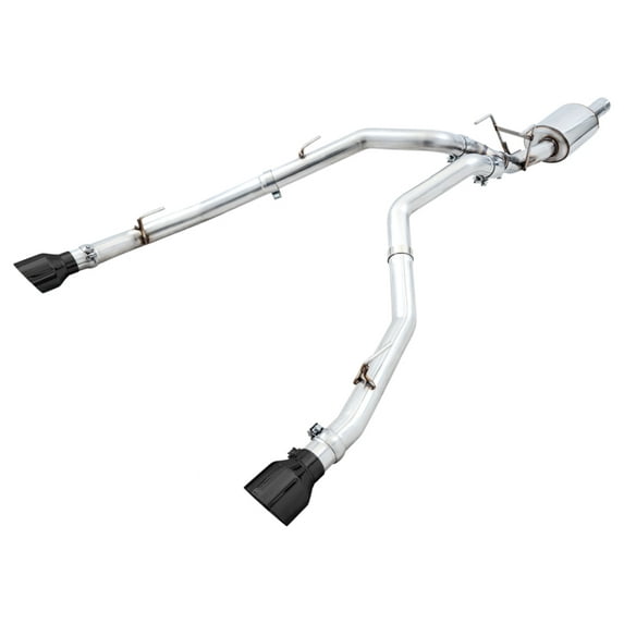 AWE Tuning 0FG Dual Rear Exit Cat-Back Exhaust for 4th Gen RAM 1500 5.7L with Diamond Black Tips