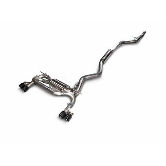 AWE Tuning 80 mm Chrome Silver Tips Touring Edition Exhaust Quad Outlet for BMW F3X N20 N26 328i 428i
