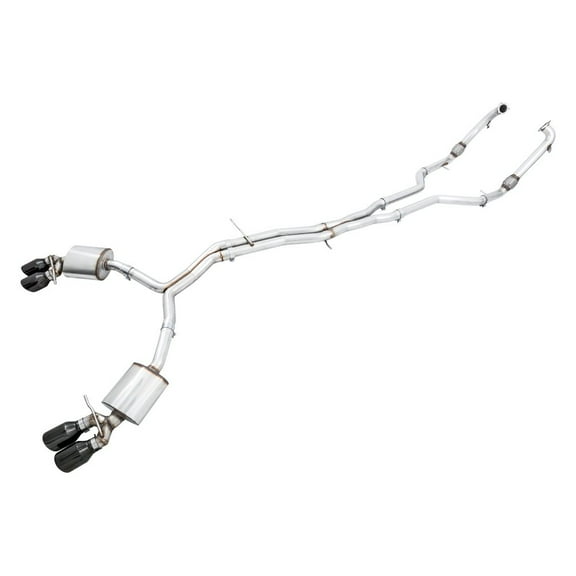AWE Tuning Audi B9 S5 Sportback Touring Edition Exhaust - Non-Resonated with 102mm Diamond Black Tips