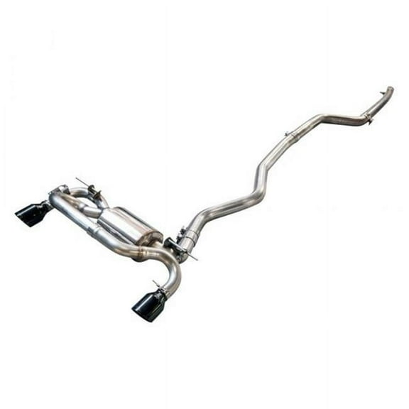 AWE Tuning BMW F3X 340i Touring Edition Axle-Back Exhaust with Diamond Black Tips (90mm)