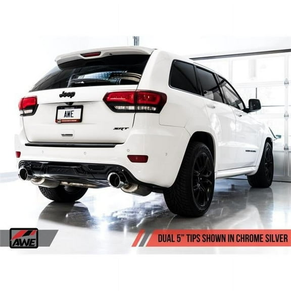 AWE Tuning  Exhaust with Chrome Silver Tips for 2020 Jeep Grand Cherokee SRT Track Edition