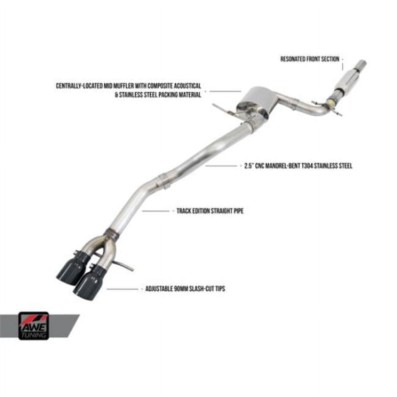 AWE Tuning Track Edition Axleback Exhaust Gen - Performance Exhaust System For Enhanced Sound And Style