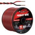 thumbnail image 1 of AWELTEC  16 Gauge 50 ft  Copper Clad Aluminum Wire 16/2 Gauge Red Black Electrical Wire for Home ,Car Audio, Trailer, 1 of 8