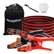 AWELTEC 20-Foot Heavy Duty Jump-Starting Cables Set for Automotive Use 2 Gauge