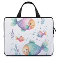 thumbnail image 1 of AWERP Cartoon Little Smiling Fish Laptop Carrying Bag Diving Fabric Laptop Bag 12inch, 1 of 5