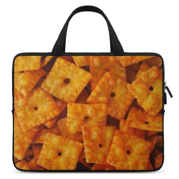 AWERP Cheetos Chips Diving Fabric Laptop Handle Bag Computer Protect Case Laptop Bag 10inch