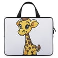 thumbnail image 1 of AWERP Cute Cheerful Chibi Giraffe with a Long Neck Laptop Handle Bag 13inch, 1 of 5