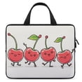 thumbnail image 1 of AWERP Four Whimsical Cartoon Line Drawing Kawaii Cherry Characters Dancing in a Row Laptop Bag Diving Fabric Tablet Cover Neoprene Soft Carrying Travel Case 13inch, 1 of 5