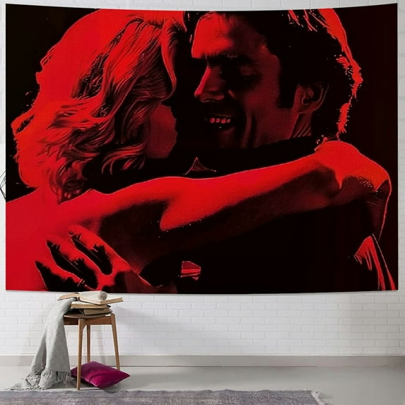 AWERP French Exit Album Cover Tapestry Singer Tv Girl Tapestry With Brass Grommets For College Dorm Room Decor, Meme Tapestry For Home Room Bedroom Decorations Painting