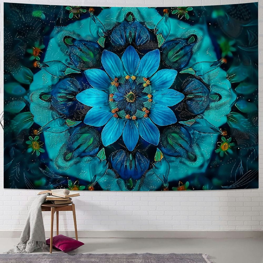 AWERP Mandala Tapestry Bohemian Tapestries Gothic Sun and Moon Moth