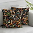 thumbnail image 1 of AWERP Mushrooms Foliage 2-Piece Short Plush Pillowcase Set, Zipper Closure, All Year Round Use White, 1 of 6