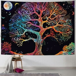 Colorful Aesthetic Mandala Tapestry Trippy Wall Art Tapestry Bohemian Hippie Sun Moon and Star Tapestries for Bedroom Decor 130 x150cm Walmart