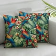 thumbnail image 1 of AWERP Tropical Banana Leaves 2-Piece Short Plush Pillowcase Set Printed on Both Sides White, 1 of 6