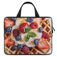 thumbnail image 1 of AWERP Waffle Fruit Cream Laptop Bag Diving Fabric Computer Protective Handle Case 10inch, 1 of 5