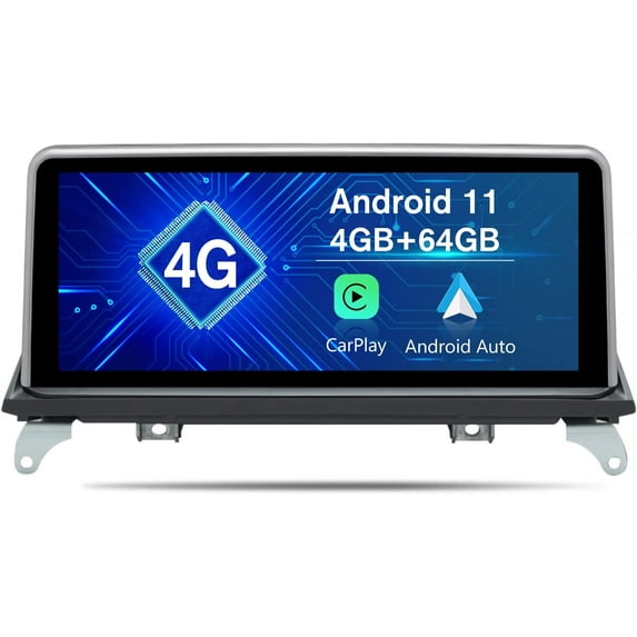 AWESAFE 10.25 Inch Car Stereo for BMW X5 X6 E70 E71(2007 2008 2009) CCC Android System,Car Radio Built in CarPlay Android Auto GPS Navigator Retained iDrive System Support 4G LTE WiFi Bluetooth