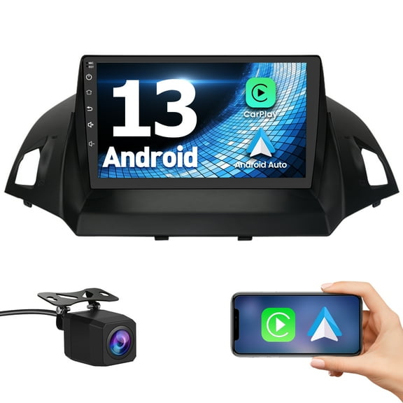 AWESAFE 2+32G Android 13 Ford Escape Kuga 2013-2019 Car Stereo 9" Wireless CarPlay Android Auto BT GPS WiFi DSP SWC Dual USB AHD Backup Camera