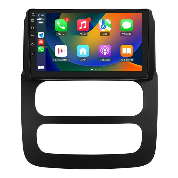 AWESAFE 2GB+32GB Car Radio Upgrade - 9" Touchscreen for Dodge Ram (2002-2005) Wireless CarPlay/Android Auto, GPS Navigation, 5G WiFi, SWC