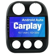 AWESAFE  Android 12 32GB Car Stereo Radio built-in Carplay  for Jeep Compass Patriot 2010-2016 with 10 Inch Touch Screen Android Auto  Player Radio Bluetooth,WiFi,SWC,GPS