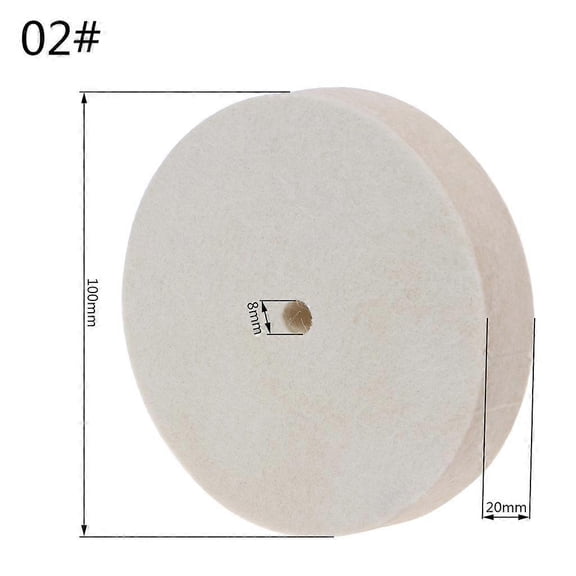 AWESHADES 2/4 Inch Polishing Buffing Grinding Wool Felt Wheel Polisher Abrasive Disc Pad F