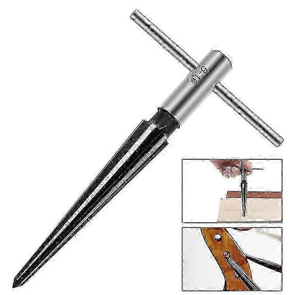 AWESHADES Heavy Duty Durable Industrial Reamer Reamer 1 Set Bridge Pinhole Hand Held Reamer T Handle Tapered T Handle 6 Flute 3-13mm Reaming Drill Bit