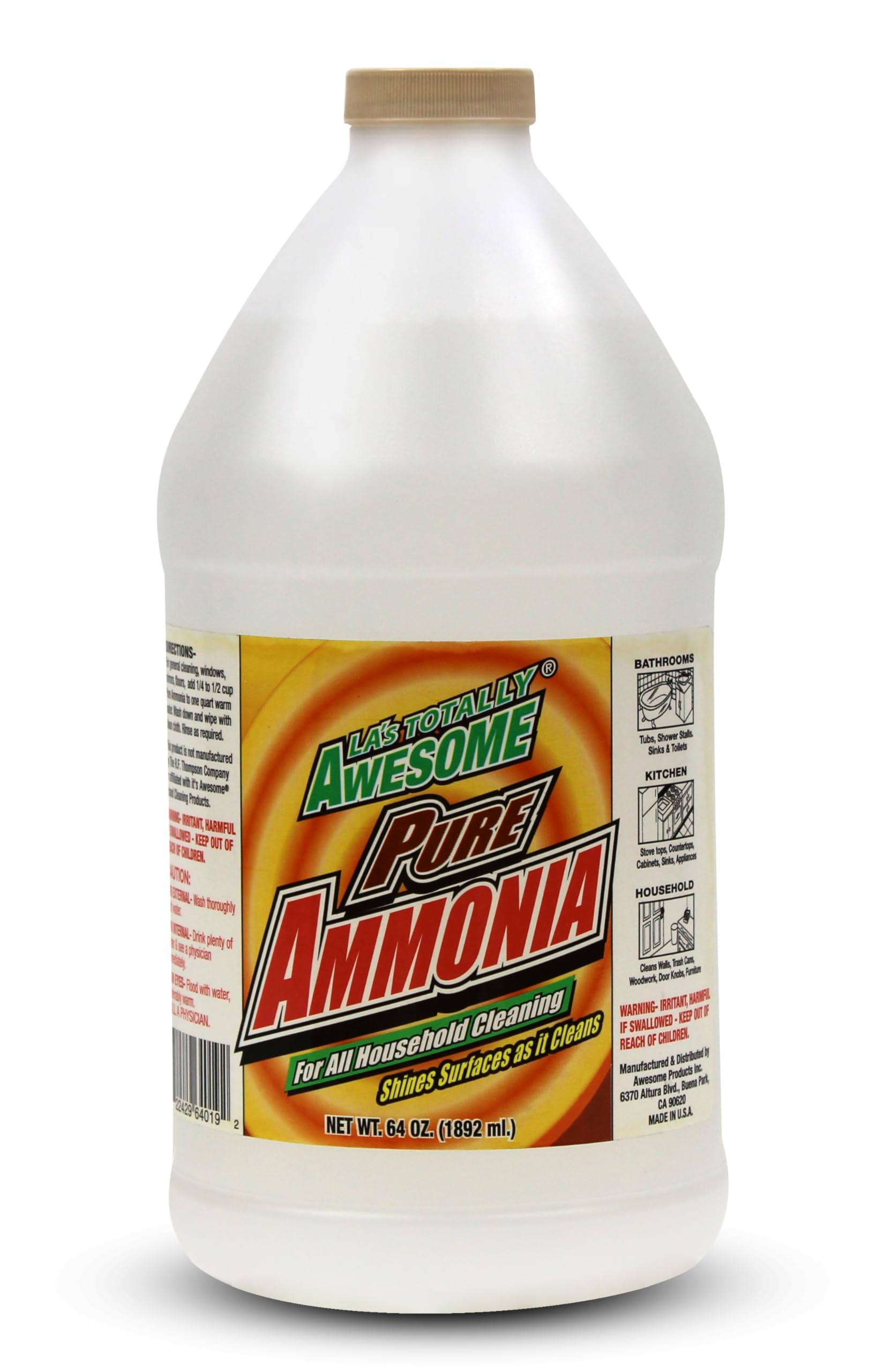 AWESOME PRODUCTS La's Totally Awesome Pure Ammonia, 64 oz C31