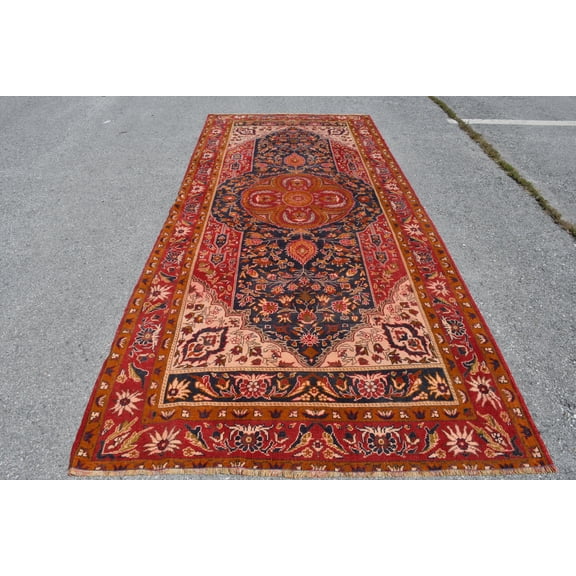 AWESOME RUG, Turkish Rug, Anatolian Rug, 5.2x12.1 ft, Organic Rug, Large Rug, Runner Rug, Floor, Oriental Rug, Vintage Rug, Handmade 5178