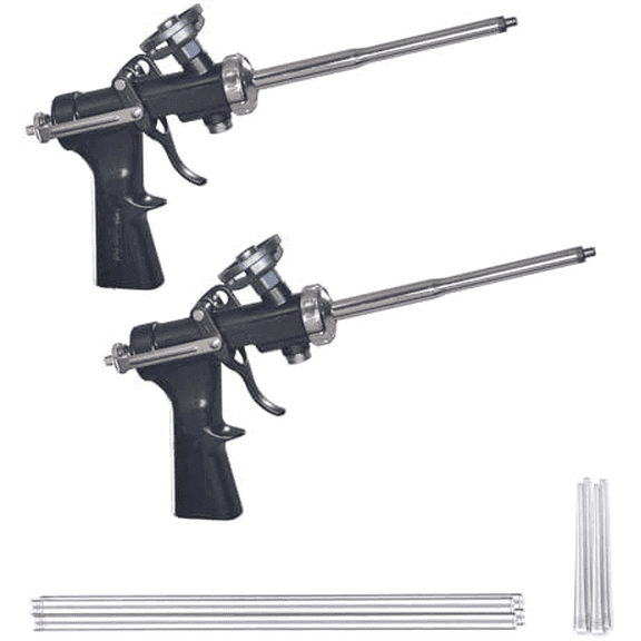 AWF PRO Heavy Duty Foam Gun Convertible Design for Foam Tanks and Pro Cans High Precision, Adjustable Flow Control, Contractor-Grade Pro Applicator for Insulating Foam Sealant, Pack of 2