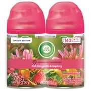 Air Wick Automatic Air Freshener Spray Refill, Lush Honeysuckle & Raspberry, Essential Oils, Odor Neutralization