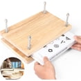 thumbnail image 1 of AWINQQY Book Press, Wooden Book Press Bookbinding, Portable Binding Press for Bookbinding, DIY Book Repair Tool, Heavy Duty Book Binding Clamp, 1 of 6