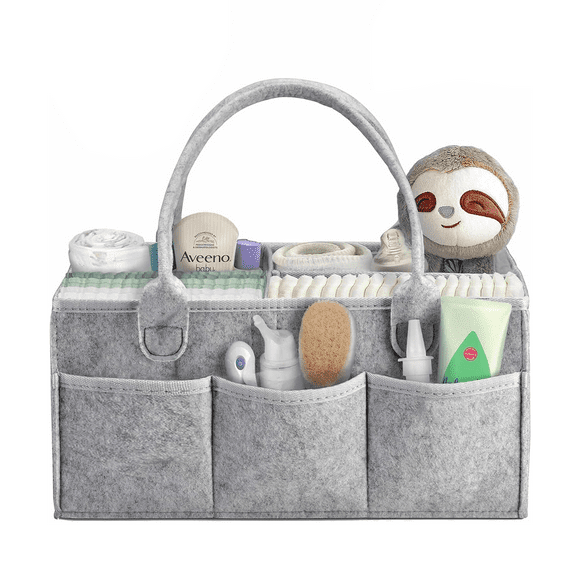 AWLYLNLL Baby Diaper Caddy Organizer Nursery Basket Set Baby Basket Gift Registry Baby Shower List Baby Must Haves Essentials Neutral Baby Stuff For Newborn