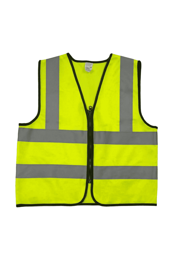 High Visibility Safety Vest for Men Women, Construction Vest with Reflective Strips and Zipper Front, Neon Yellow, X-Large