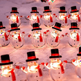 thumbnail image 1 of AWLYLNLL Snowman Led Fairy Lights Battery Operated, 4 Pack Mini Battery Powered Copper Wire Starry Fairy Lights for Bedroom, Christmas, Parties, Wedding, Centerpiece, Decoration (3m/10ft), 1 of 6