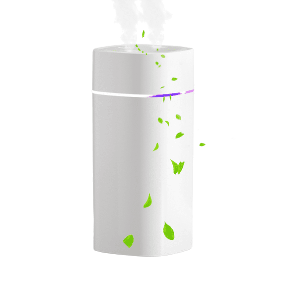AWLYLNLL humidifiers for bedroom, 600ml Desk Humidifiers, Whisper-Quiet Operation and Night Light Function, Two Spray Modes for Babies Room, Office, Home (White)